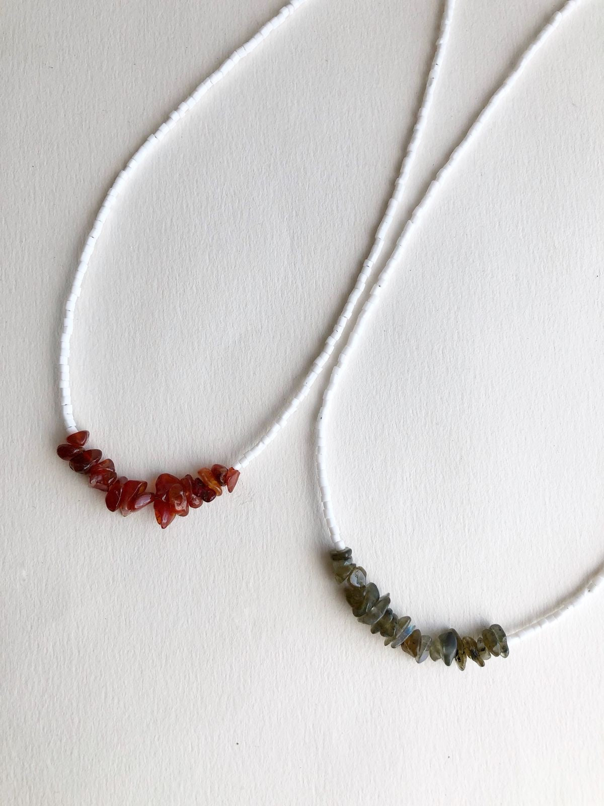 Coral necklace ( rojo viejo)
